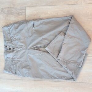 Royal Robbins Pants 14 Hiking Outdoor Athletic Roll Up Hem Beige